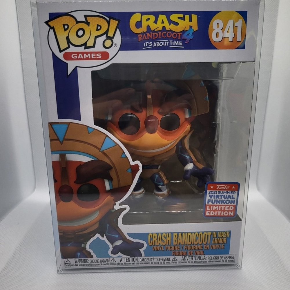 Its About Time Crash Bandicoot in Mask Armor 2021 Summer Virtual Funkon Excl Pop